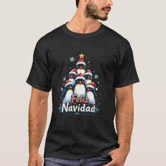 Feliz Navidad Penguin Girls Boys Funny Christmas T T-Shirt