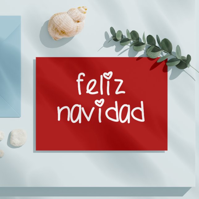 Feliz Navidad - Personalisiertes Weihnachten Postkarte (Von Creator hochgeladen)
