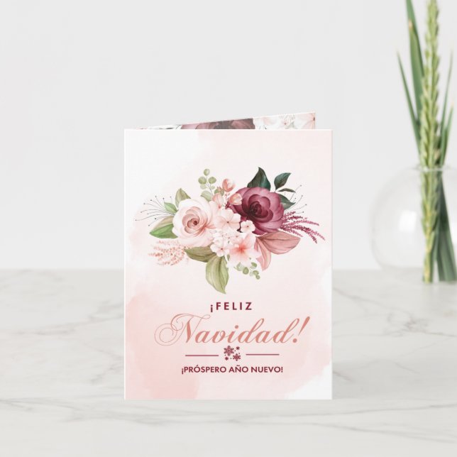 ¡FELIZ Navidad! | ¡PRÓSPERO AÑO NUEVO! | Begrüßung Karte (Vorderseite)