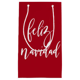 Feliz Navidad Red und White Christmas Kleine Geschenktüte