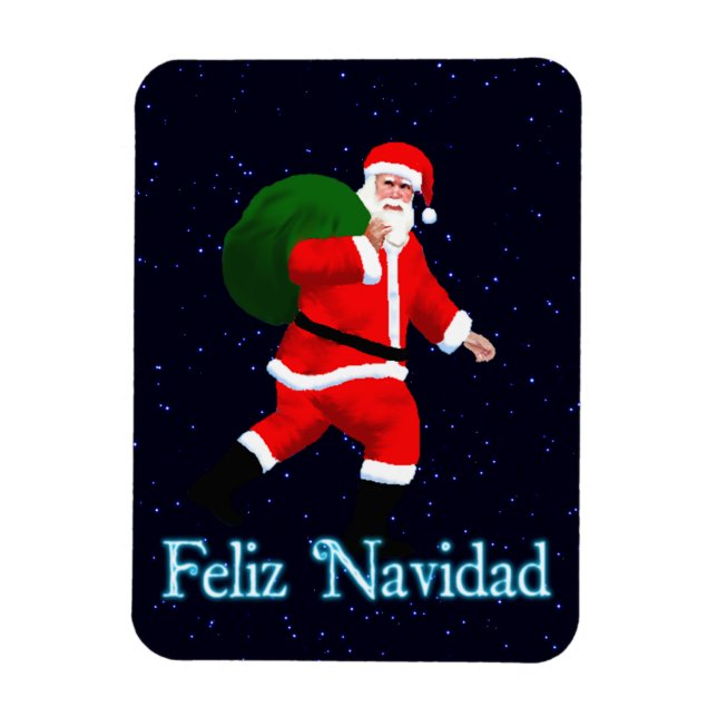 Feliz Navidad - Santa Claus Magnet (Vertikal)