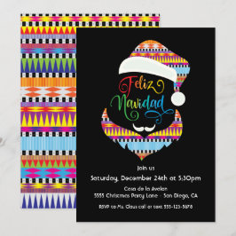 Feliz Navidad Santa Claus Weihnachts-Party Einladung