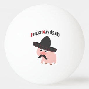 Feliz Navidad! Schwein Tischtennisball