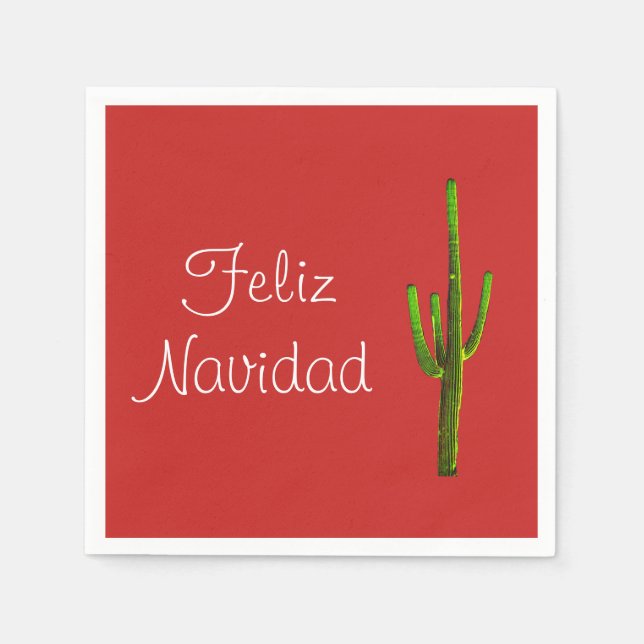 Feliz Navidad Serviette (Vorderseite)