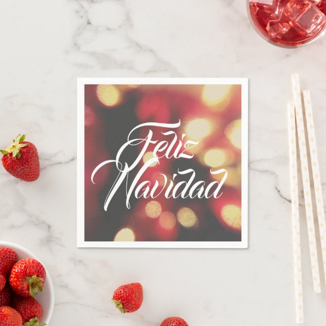 Feliz Navidad Serviette (Beispiel)