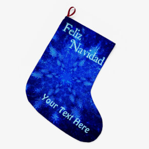 Feliz Navidad - Snowburst Großer Weihnachtsstrumpf