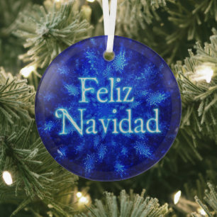 Feliz Navidad - Snowburst Ornament Aus Glas