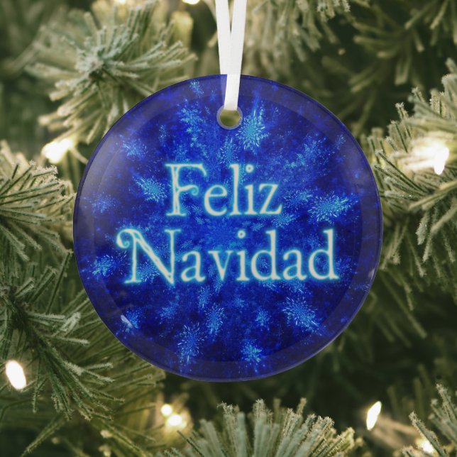 Feliz Navidad - Snowburst Ornament Aus Glas (InSitu)