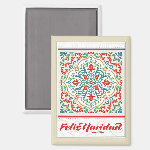 Feliz Navidad Spanisch Frohe Weihnachtsdekoratione Magnet
