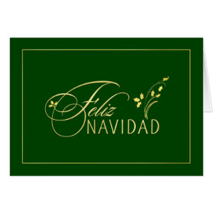 Feliz Navidad - spanische tarjetas -