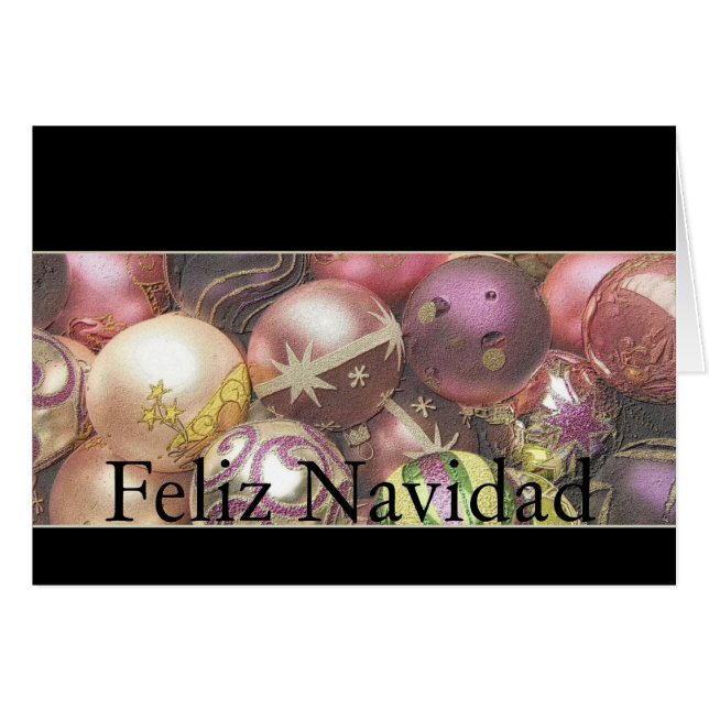 Feliz Navidad - spanische Weihnachtskarte (Vorderseite (Horizontal))