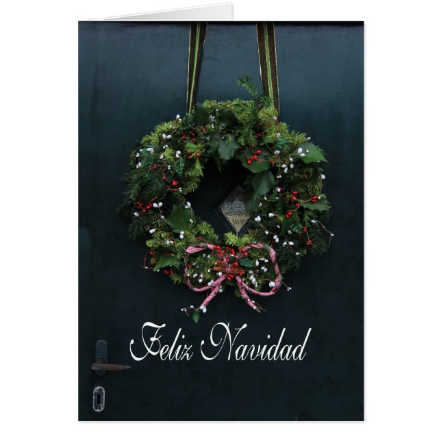 Feliz Navidad Spanische Weihnachtskarte (Vorne)