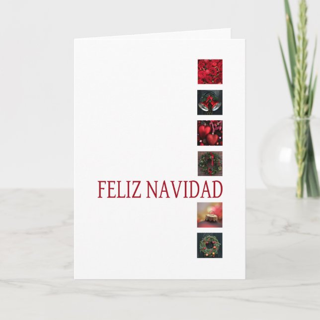 Feliz Navidad Spanische Weihnachtskarte Feiertagskarte (Vorderseite)