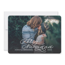 Feliz Navidad, Spanische Weihnachtskarte, Fotokart