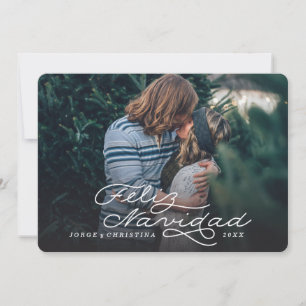 Feliz Navidad, Spanische Weihnachtskarte, Fotokart Feiertagskarte