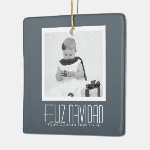 Feliz Navidad Spanischer Weihnachtsfest Personalis Keramikornament