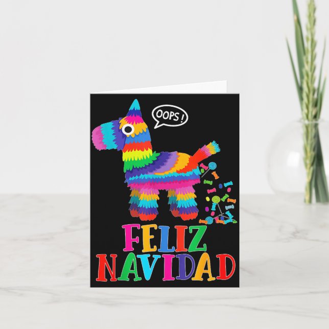 Feliz Navidad Spanish Christmas Funny Mexican Nata Karte (Vorderseite)