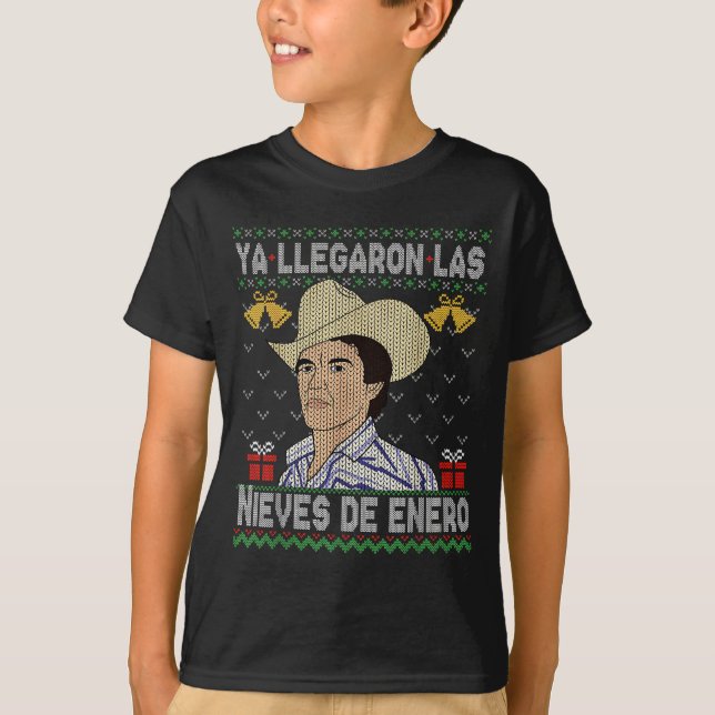 Feliz Navidad Spanish Las Nieves De Enero El Del C T-Shirt (Vorderseite)