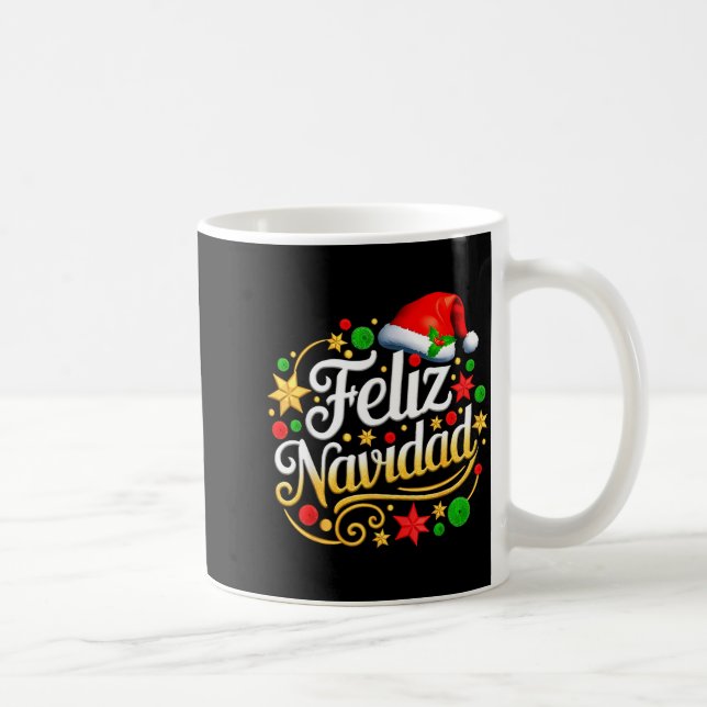 Feliz Navidad Spanish Mexican Christmas Xmas Holid Kaffeetasse (Rechts)