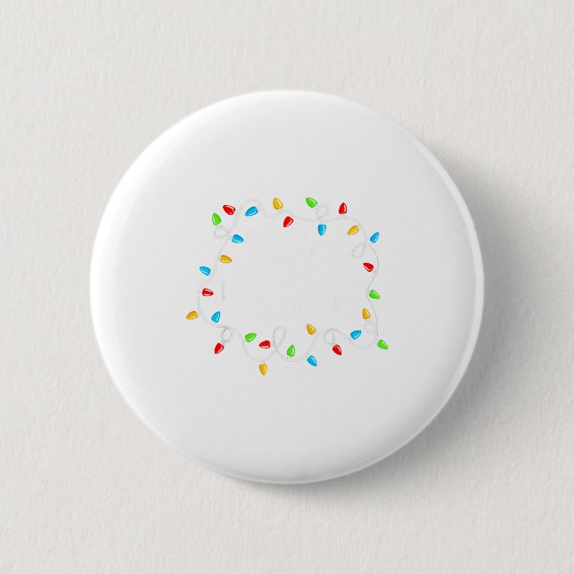 Feliz Navidad Spanish Mexican Christmas Xmas Light Button (Vorderseite)