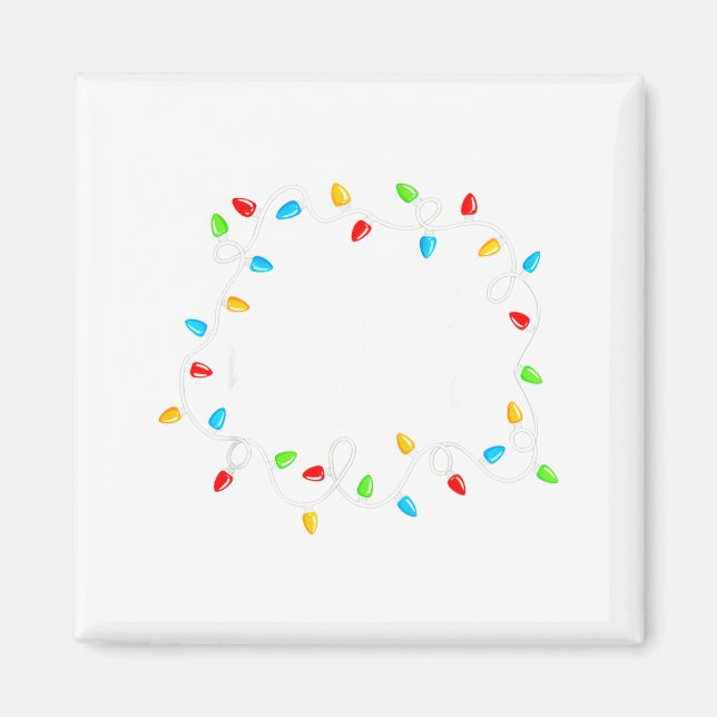 Feliz Navidad Spanish Mexican Christmas Xmas Light Magnet (Vorne)