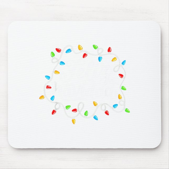Feliz Navidad Spanish Mexican Christmas Xmas Light Mousepad (Vorne)