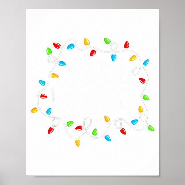 Feliz Navidad Spanish Mexican Christmas Xmas Light Poster (Vorne)