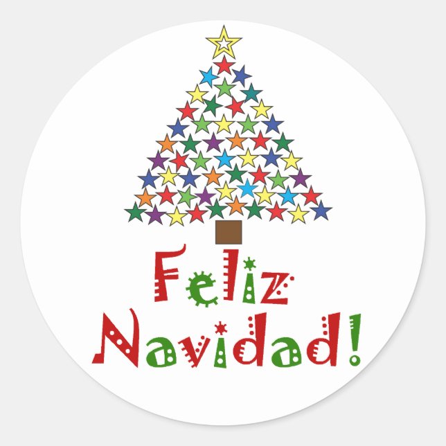 Feliz Navidad Sticker (Vorderseite)
