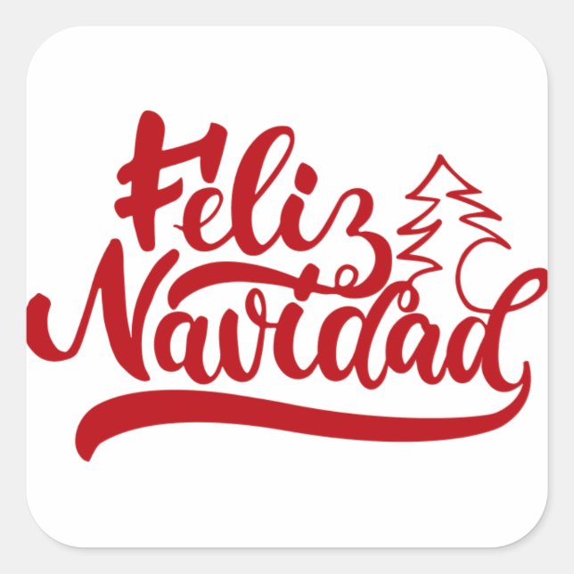 Feliz Navidad Sticker (Vorderseite)