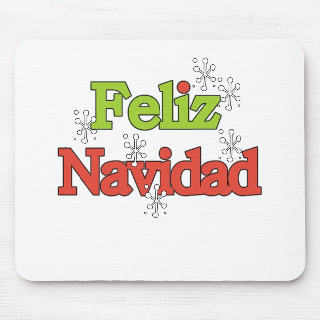 Feliz Navidad T-shirts and Ohrts Mousepad (Vorne)