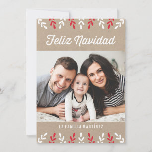 Feliz Navidad Tarjeta de Navidad Feiertagskarte