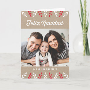 Feliz Navidad Tarjeta de Navidad Feiertagskarte