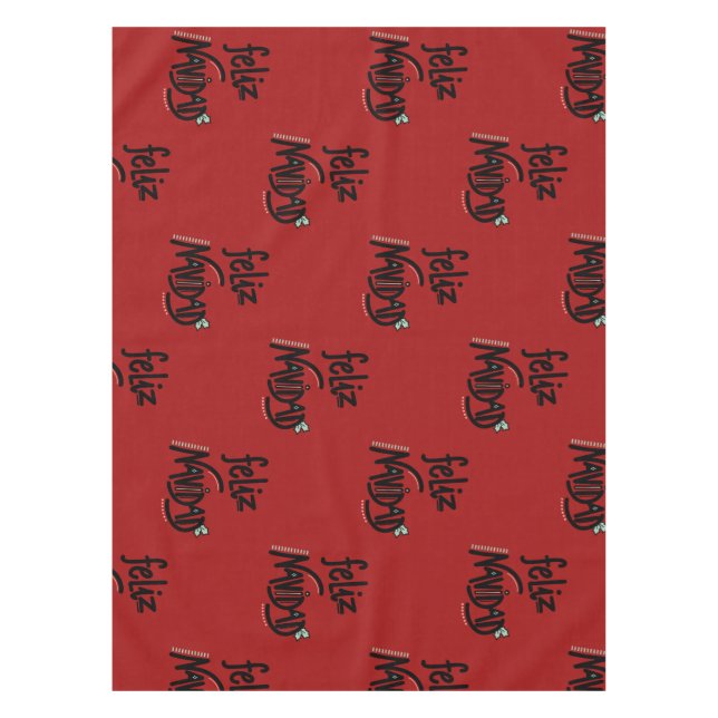 Feliz Navidad Tischdecke (Vorderseite)