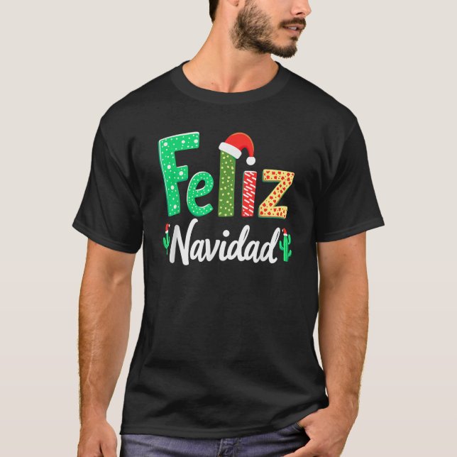 Feliz Navidad Weihnachten Mexikanisch Weihnachten  T-Shirt (Vorderseite)