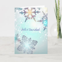 Feliz Navidad Weihnachten UrlaubBlue Schneeflocke