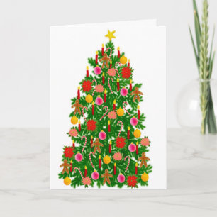 Feliz Navidad Weihnachtsbaum-Karte Feiertagskarte