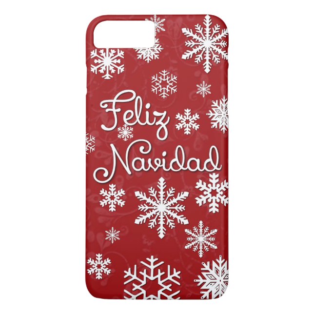 Feliz Navidad Weihnachtstelefonfälle Case-Mate iPhone Hülle (Rückseite)