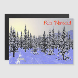 Feliz Navidad - Wintersolstice Magnetkarte