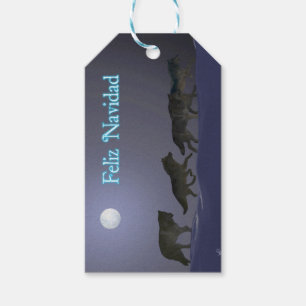 Feliz Navidad - Wolf Pack Geschenkanhänger