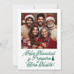 Feliz Navidad y Próspero Año Nuevo con Foto Einladung