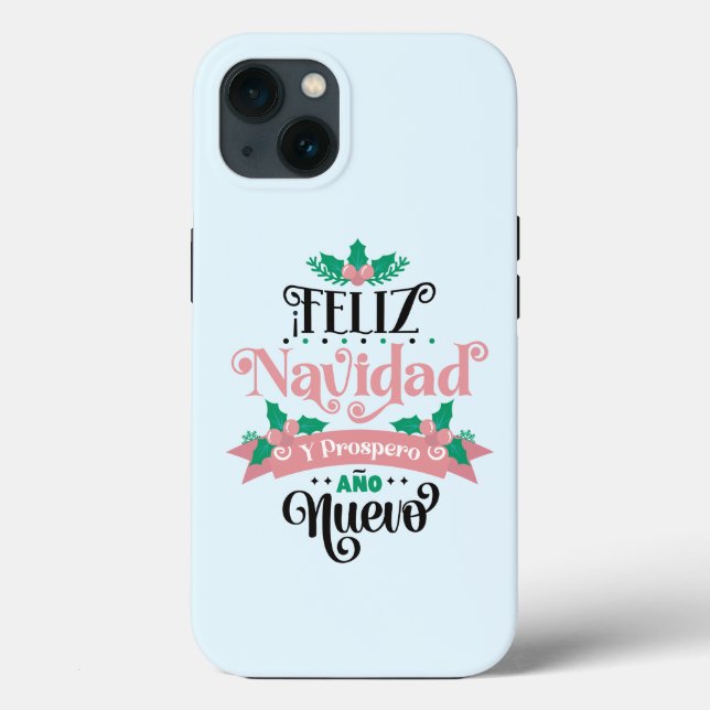 Feliz navidad y wohlhabend ano nuevo Weihnachten Case-Mate iPhone Hülle (Rückseite)