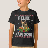 Feliz Navidog Chihuahua Dog Ugly Sweater Santa Chr