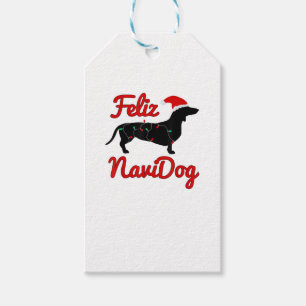 Feliz Navidog Dackel Weihnachten Geschenkanhänger