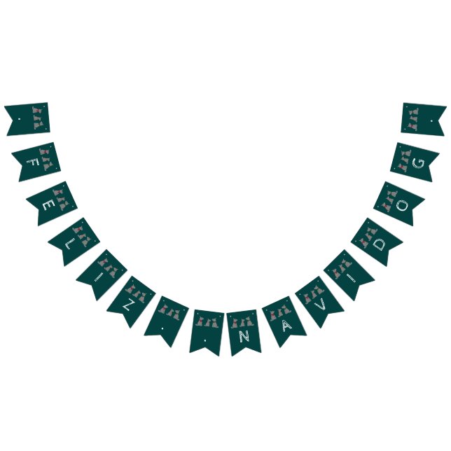 Feliz Navidog, Spanisches Weihnachtsfest-Party Wimpelkette (Alle)