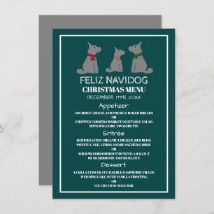 Feliz Navidog, Spanisches Weihnachtsmenü Einladung