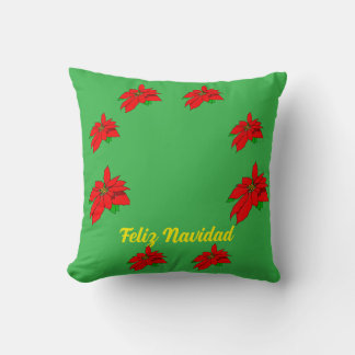 Feliz Navitad Christmas Throw Pillow Kissen