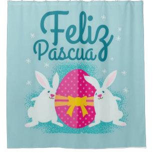 Feliz Pascua Duschvorhang