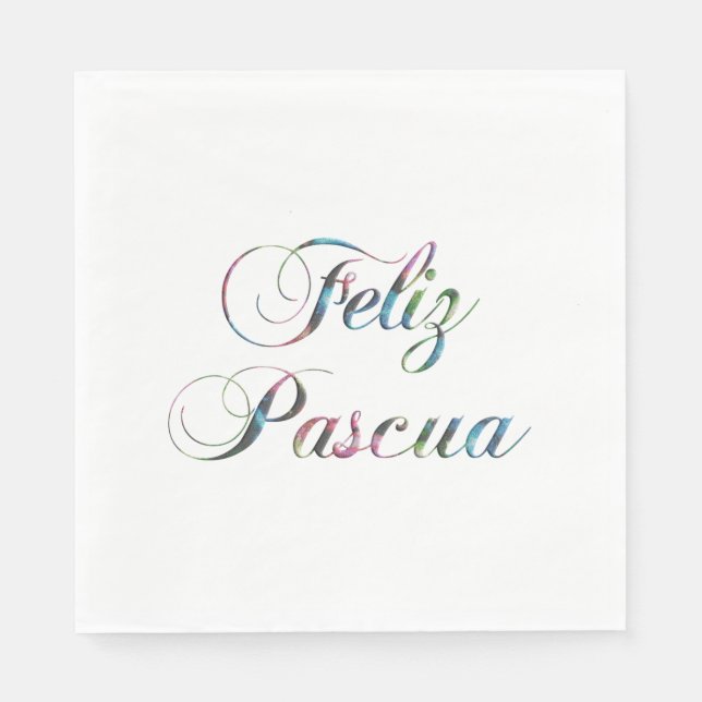 Feliz Pascua Napkins Serviette (Vorderseite)