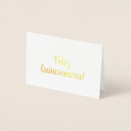 Feliz Quinceañera! Folienkarte