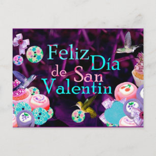Feliz San Valentin Postkarte